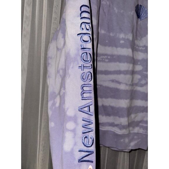 New Amsterdam Surf Association Tie-Dye Crewneck Sweatshirt Purple/White XL rever - Picture 5 of 9